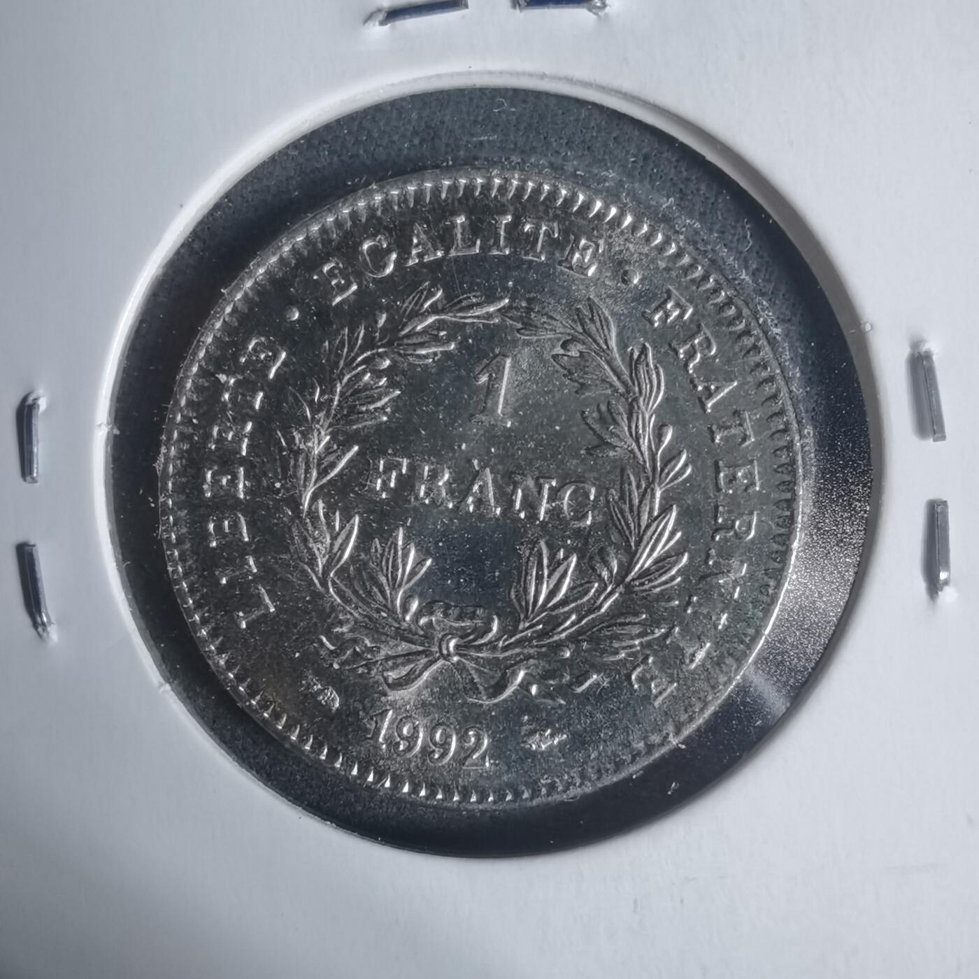 沼泽如烟--第933场 法国1992年1法郎