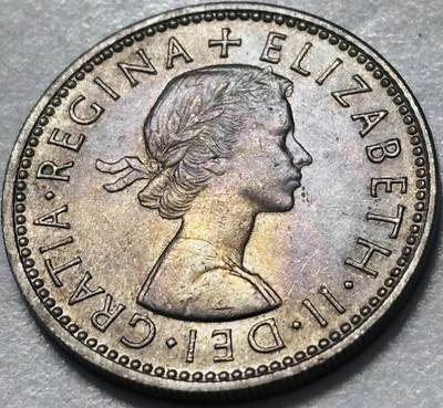 文馨钱币收藏第 285 场，【 长期接收代拍品】银币，评级币，散币场 - 1962 年英国伊丽莎白二世 1 先令
