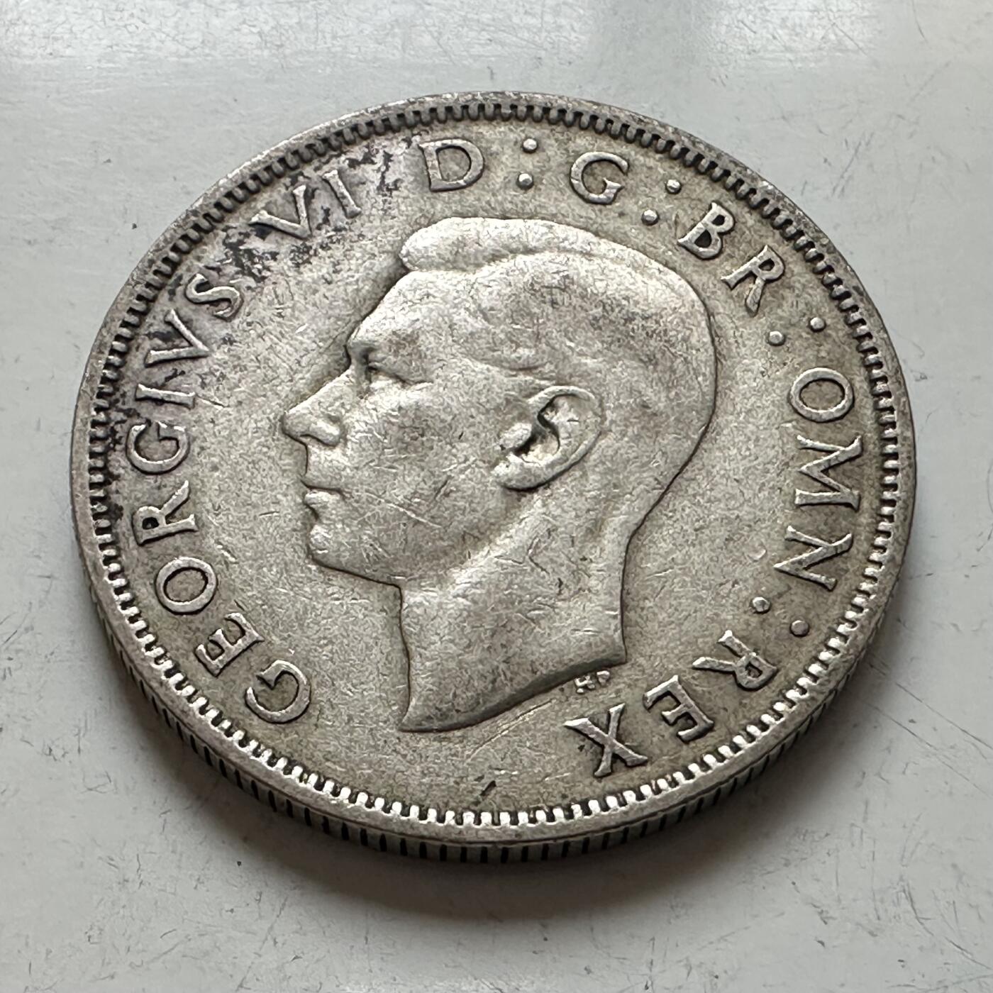 🌹外币初藏🌹🐯2025年第141场  每周二四六晚8️⃣点 接代拍 英国1945年2先令银币