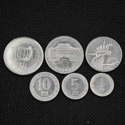 【淘币小摊】限时拍第八百三十二拍  散币场  满百包邮可预留两周  周一统一发货  -   朝鲜6枚