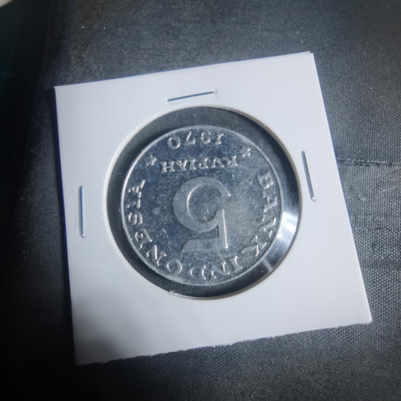 沼泽如烟--第933场 印度尼西亚1970年5卢比