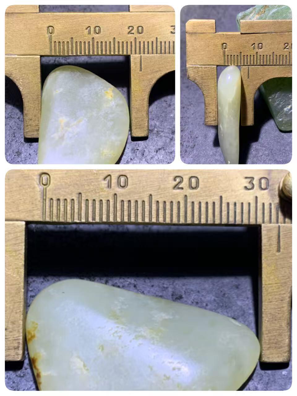 精美和田玉青白玉小独籽原石一颗