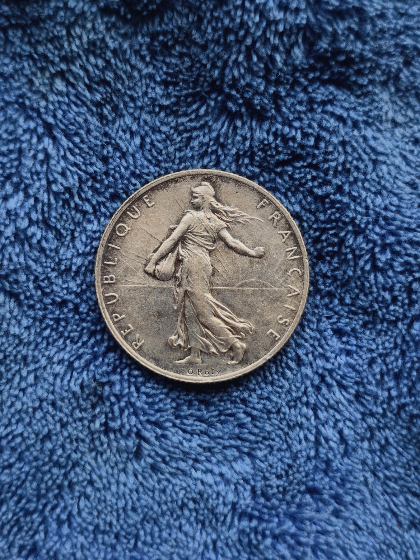 法国播种女神2法郎银币1919年