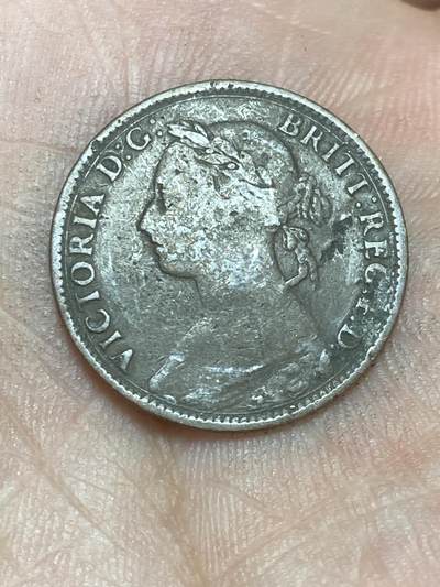 2025年第一百三十六场(总第一百六十二场）外国好品纸夹散币场(免佣金) - 英国🇬🇧1888年1法新(维多利亚女王中年桂冠第二版)