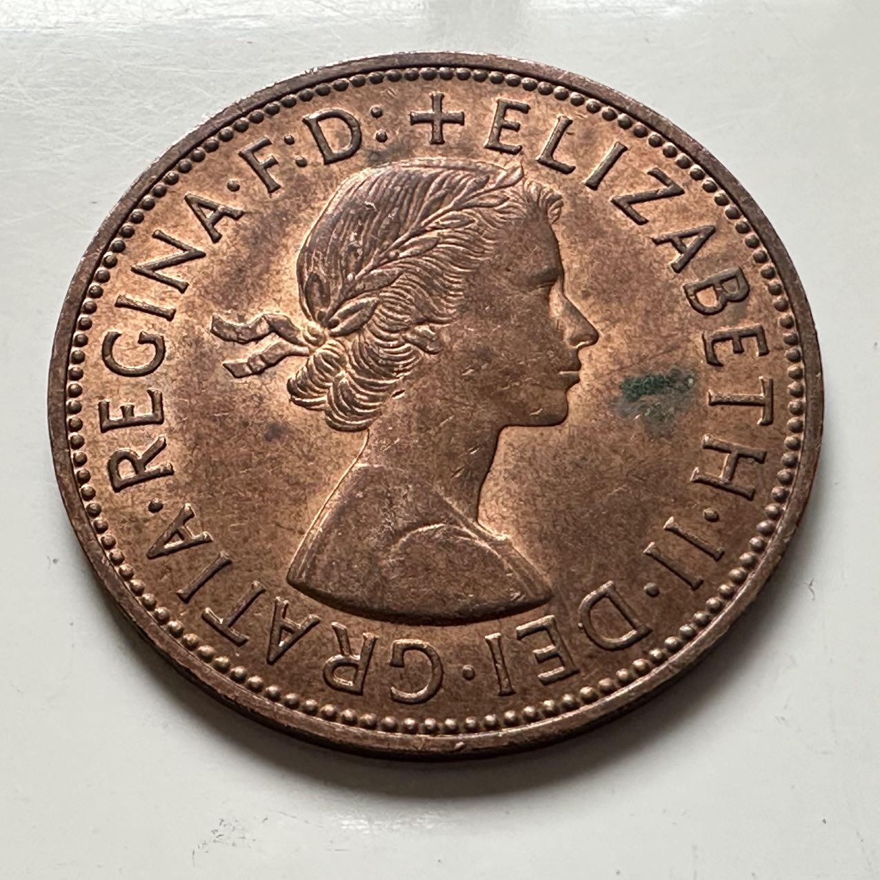 🌹外币初藏🌹🐯2025年第141场  每周二四六晚8️⃣点 接代拍 英国1964年一便士 