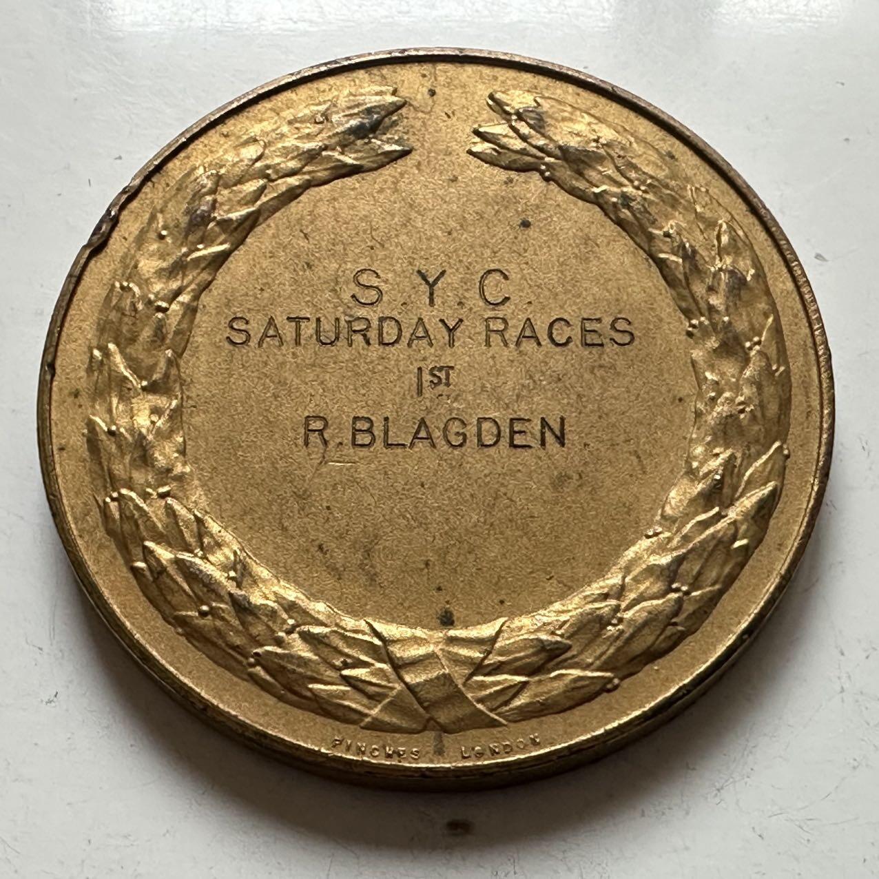 🌹外币初藏🌹🐯2025年第141场  每周二四六晚8️⃣点 接代拍 英国1951年不列颠节帆船锦标赛奖牌 44.6毫米43.3克