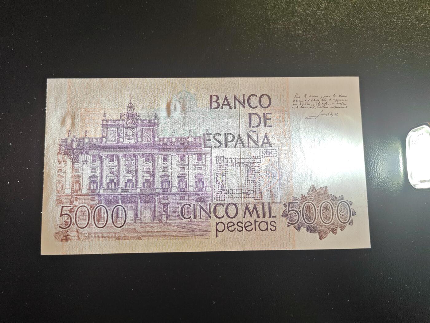 西班牙纸币 1979年 5000比塞塔 P-160 全新UNC 单价