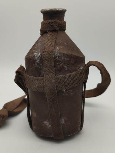 徽章旧纸专场1214 - 战时日军水壶带老帆布绑带如图实拍