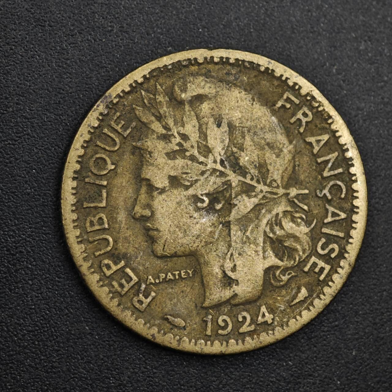 【淘币小摊】实时拍第八百三十一拍   散币场   满百包邮可预留二周 每周一统一发货   法属多哥1924年1法郎铜币