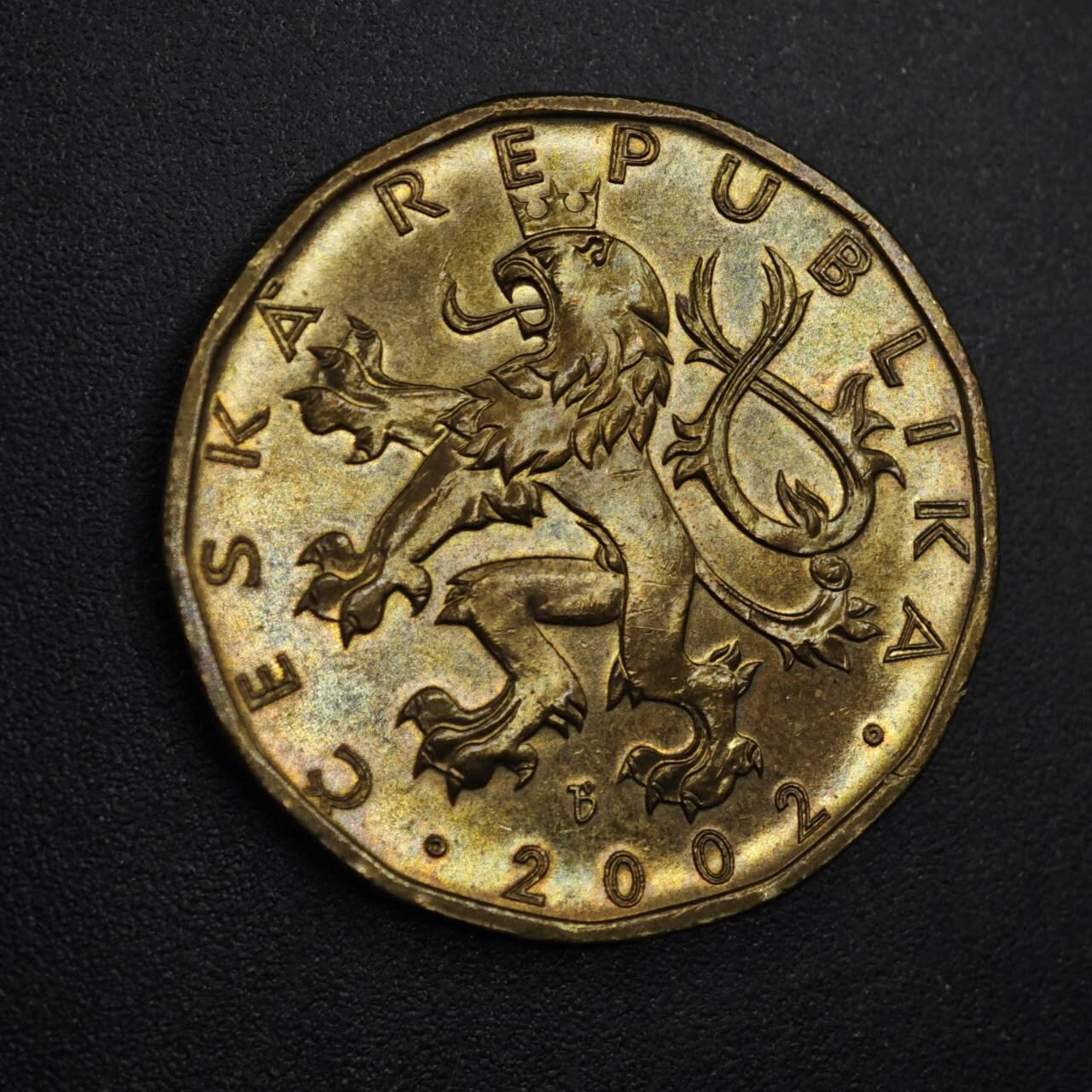 【淘币小摊】实时拍第八百三十一拍   散币场   满百包邮可预留二周 每周一统一发货   捷克2002年20克朗铜币