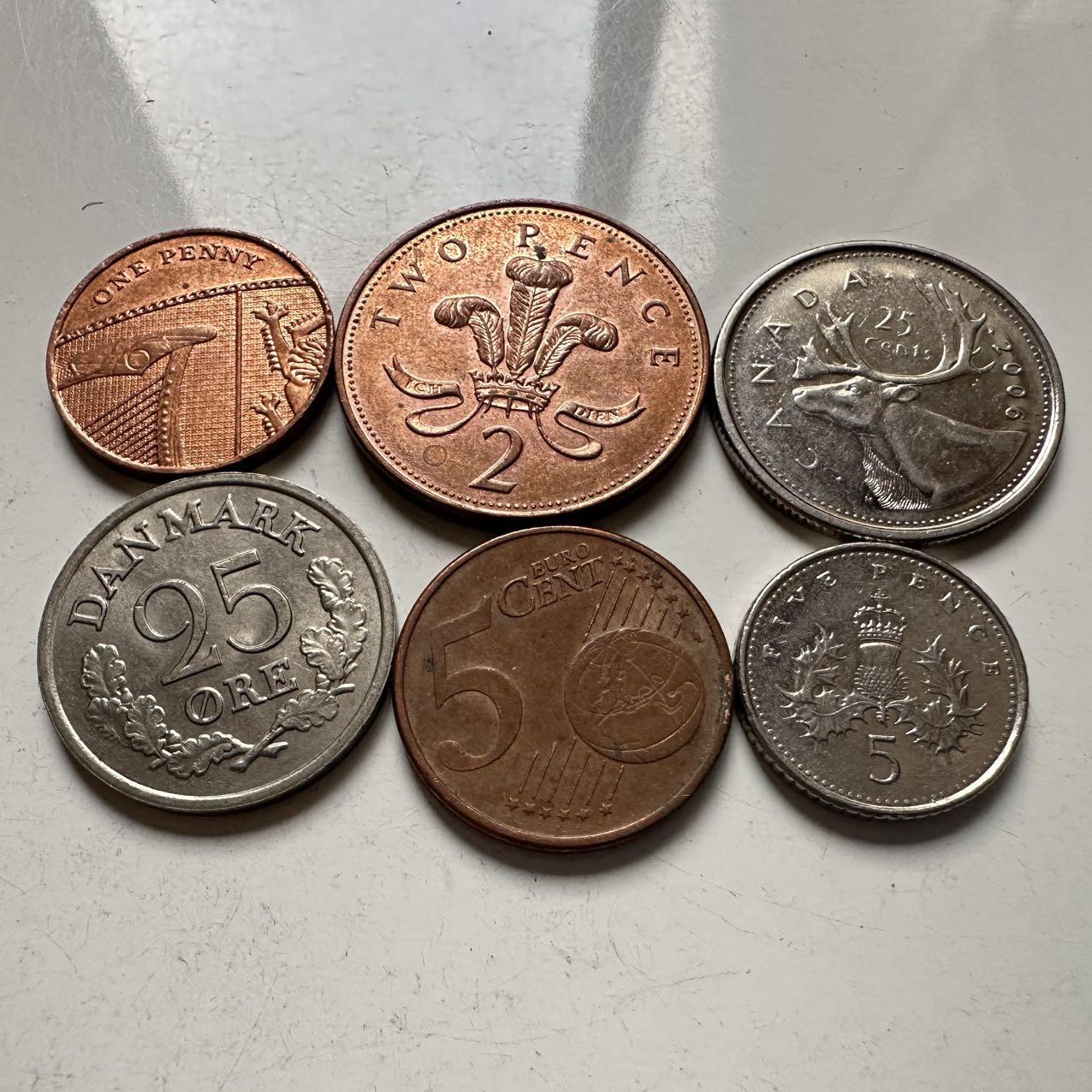 🌹外币初藏🌹🐯2025年第141场  每周二四六晚8️⃣点 接代拍 散币6枚