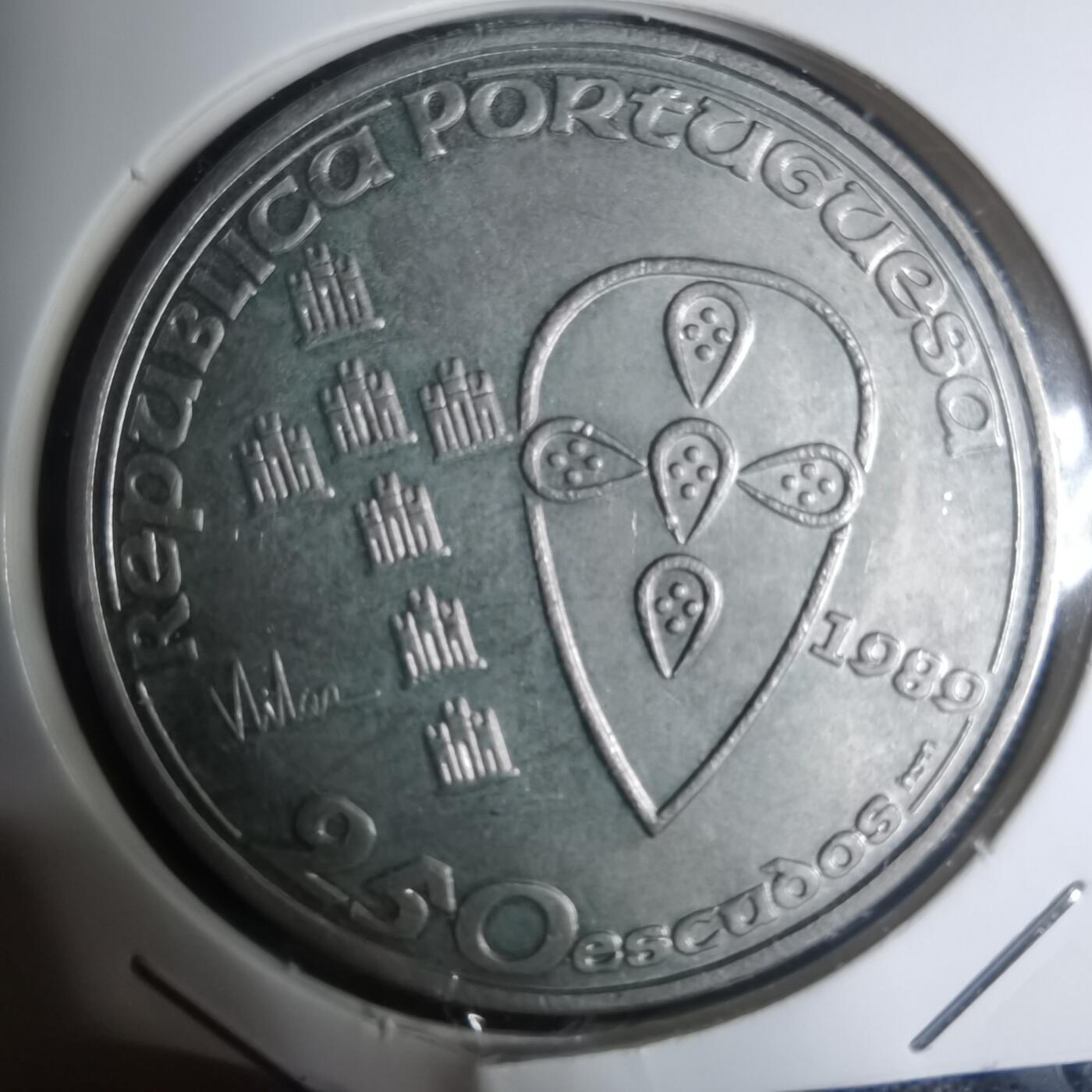 沼泽如烟--第934场 西班牙1989年250埃斯库多纪念币