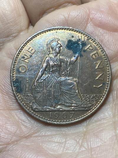 2025年第一百三十七场(总第一百六十三场）外国好品散币场(免佣金) - 英国🇬🇧1967年1便士(伊丽莎白二世青年桂冠第二版，普制币关门年)