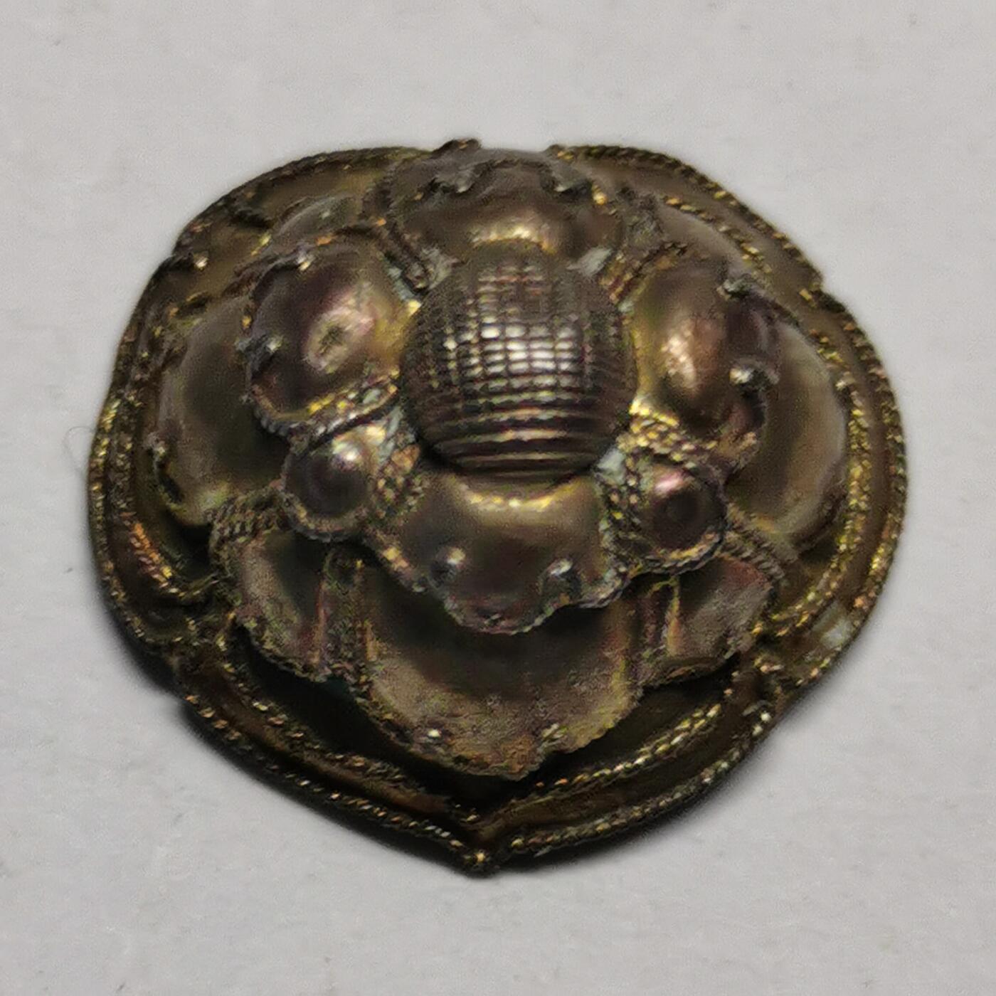 杂件专场89期 清代老银心形花