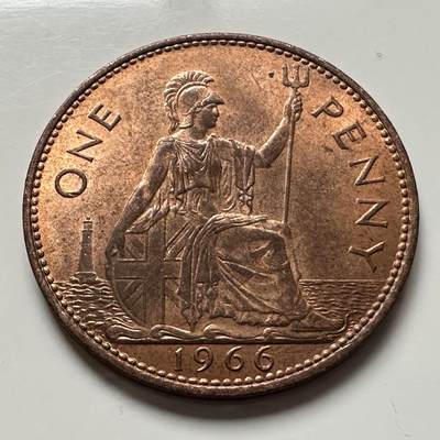 🌹外币初藏🌹🐯2025年第141场  每周二四六晚8️⃣点 接代拍 - 英国1966年一便士 e