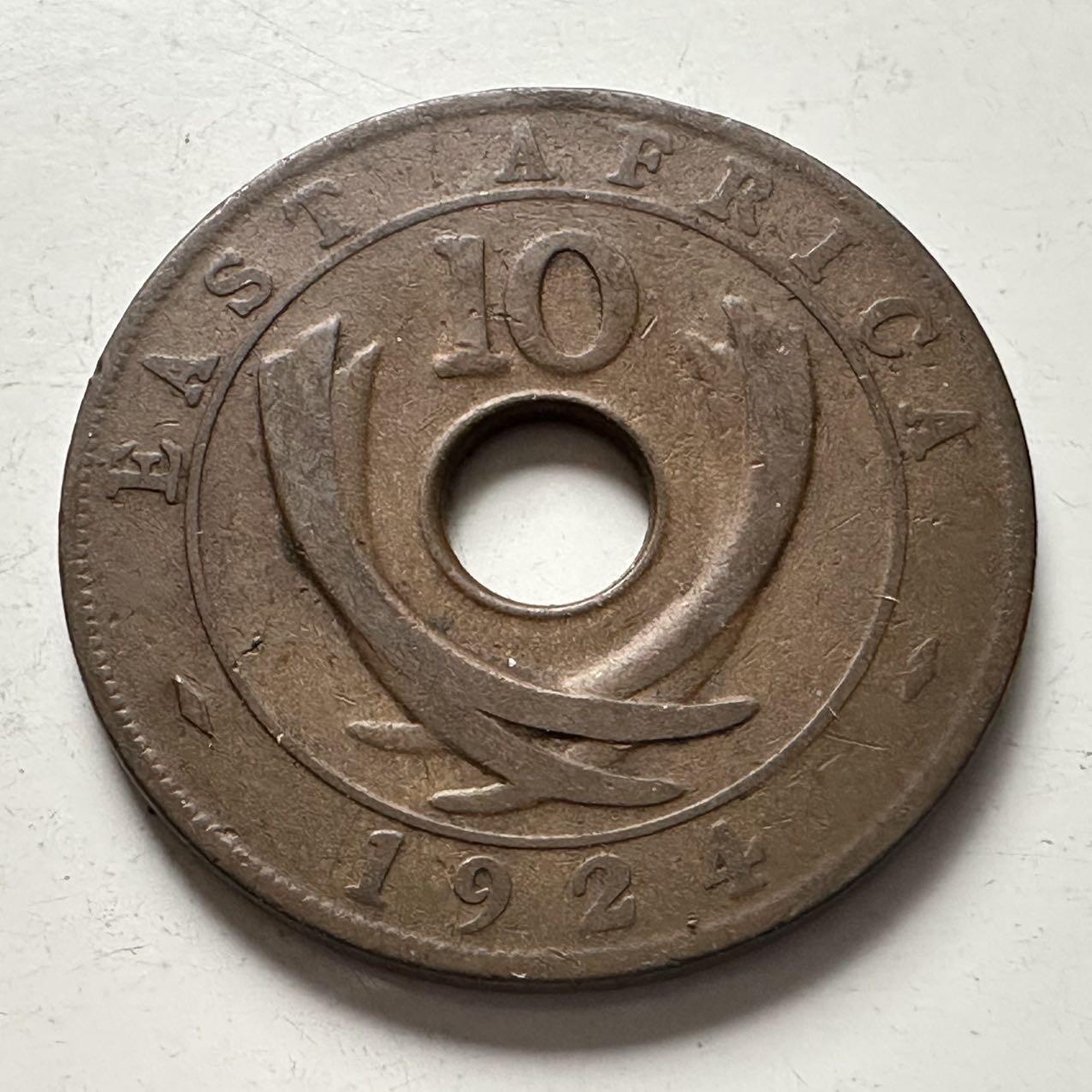 🌹外币初藏🌹🐯2025年第141场  每周二四六晚8️⃣点 接代拍 英属东非1924年10分