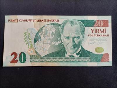 【游宝拍卖】乙巳蛇年97期 周六集拍 - 土耳其-20新里拉【全新UNC】