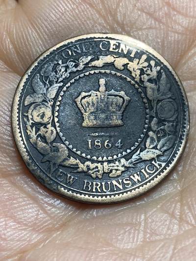 2025年第一百三十七场(总第一百六十三场）外国好品散币场(免佣金) - 币不平–新布伦瑞克1864年1分(维多利亚女王时期，short 6–短6版，关门年仅发行2年)