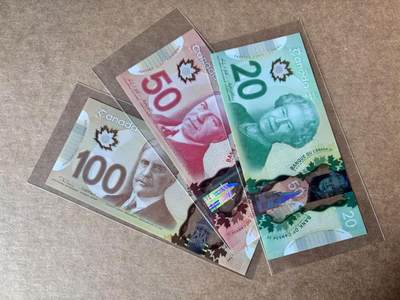 【Blue Auction】世界纸币精拍第763期——18级TOP拍卖/信誉/品质/专业/高效💫 - 【一组3张】加拿大 20-100元 全新UNC