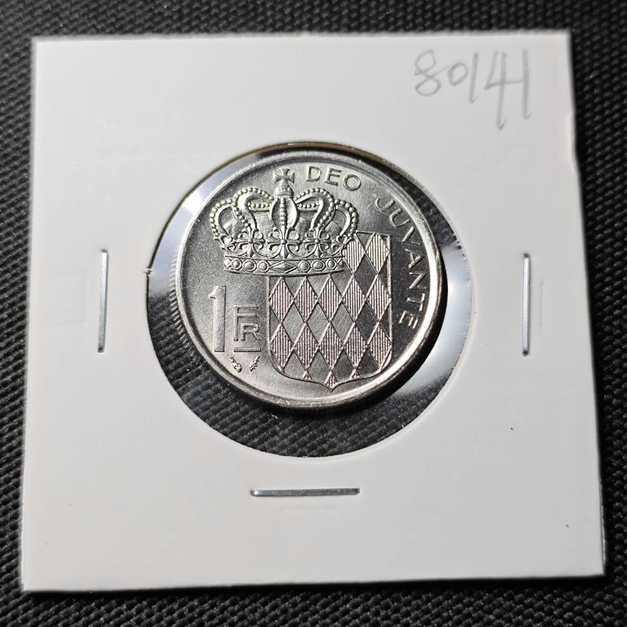 KK钱币收藏小铺 第380期  2月预留时间 周末发货  1976摩纳哥1法郎