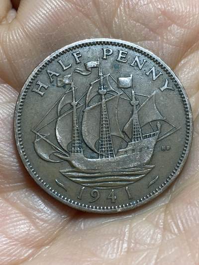 2025年第一百三十七场(总第一百六十三场）外国好品散币场(免佣金) - 英国🇬🇧1941年半便士(乔治六世第一版)