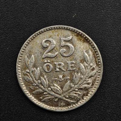 【淘币小摊】实时拍第八百三十一拍   散币场   满百包邮可预留二周 每周一统一发货   - 瑞典1940年25欧尔银币