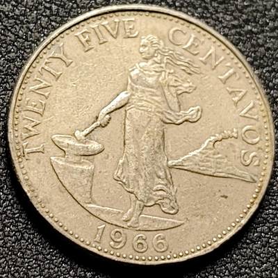 泉币菌-第147场-精品福利场 - 菲律宾25分 1966年女神 24mm 火山女神