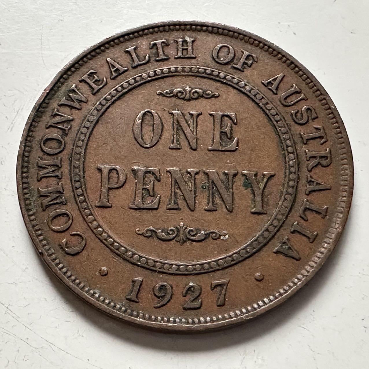 🌹外币初藏🌹🐯2025年第141场  每周二四六晚8️⃣点 接代拍 澳大利亚1927年一便士