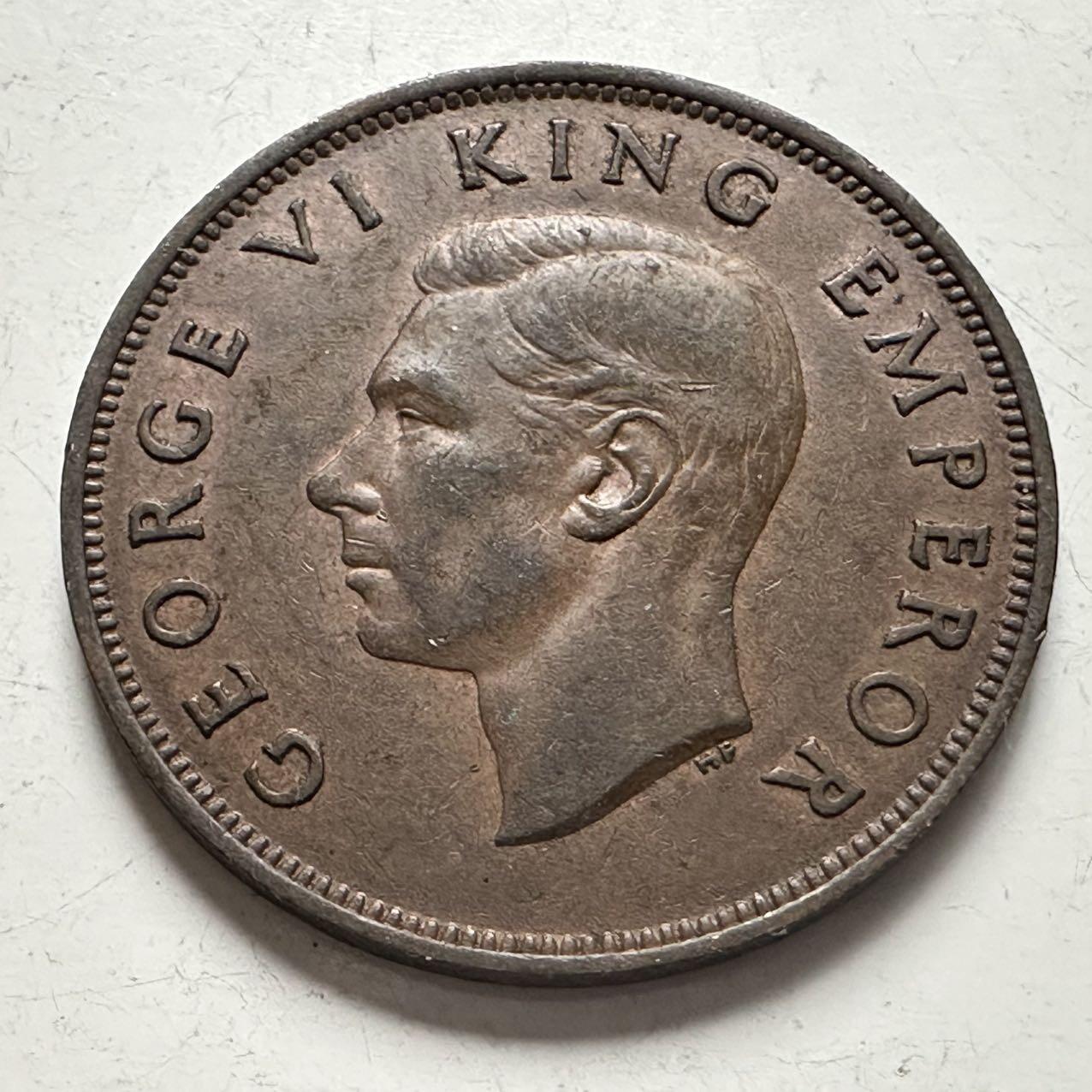 🌹外币初藏🌹🐯2025年第141场  每周二四六晚8️⃣点 接代拍 新西兰1943年一便士