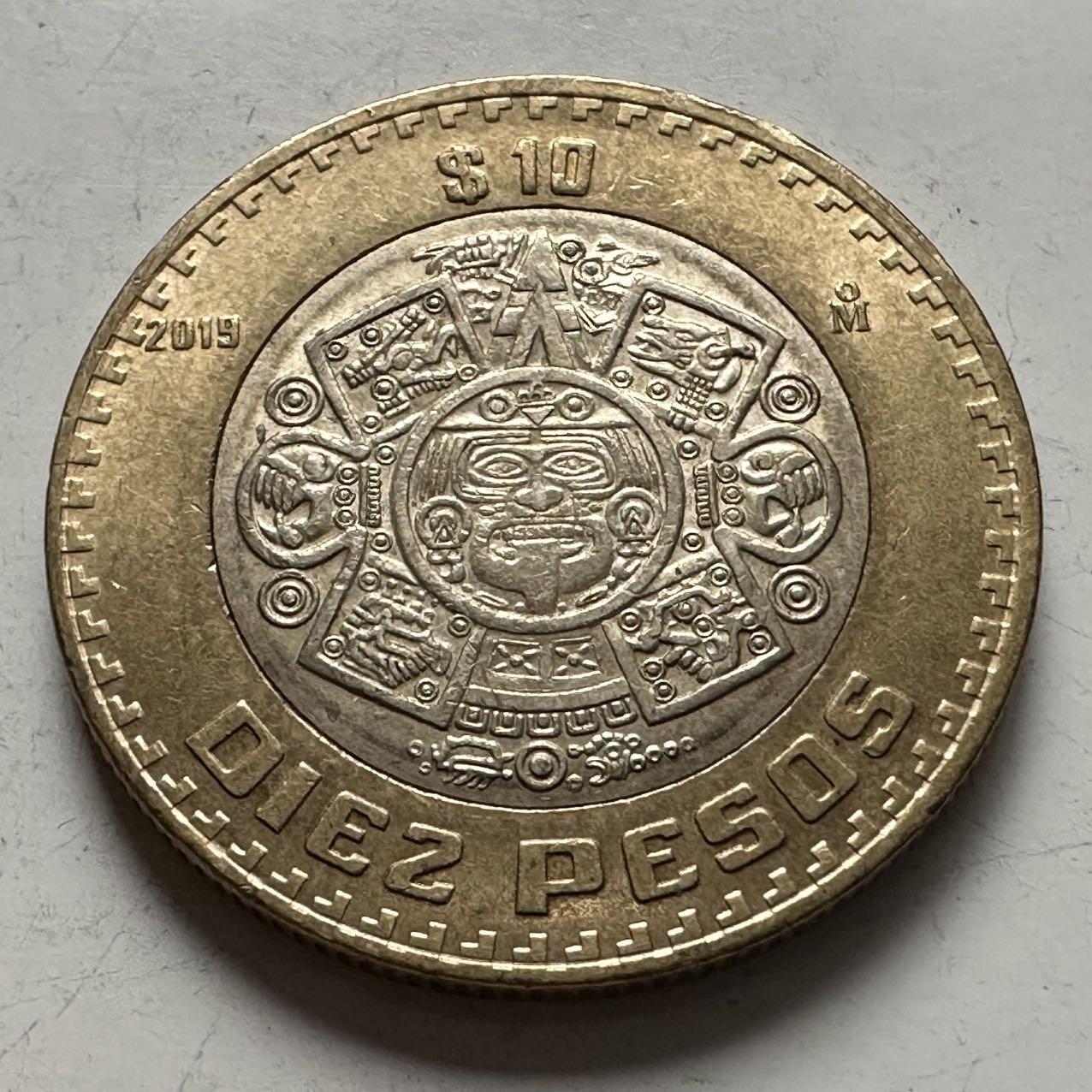 🌹外币初藏🌹🐯2025年第141场  每周二四六晚8️⃣点 接代拍 墨西哥2019年10比索