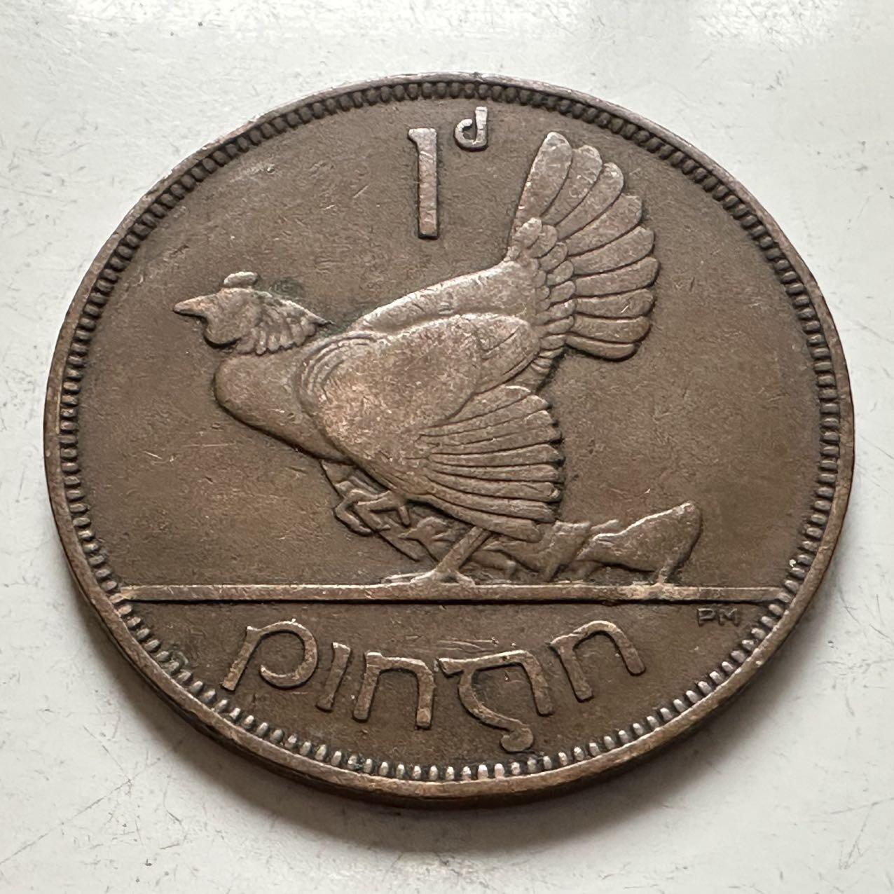 🌹外币初藏🌹🐯2025年第141场  每周二四六晚8️⃣点 接代拍 爱尔兰1937年一便士 b