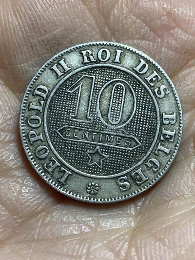 2025年第一百三十七场(总第一百六十三场）外国好品散币场(免佣金) - 比利时🇧🇪1894年10分(利奥波德二世时期，法语版，首发年)