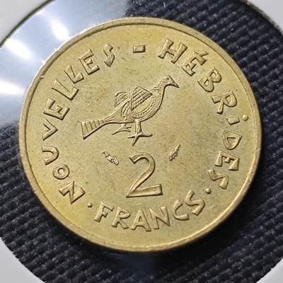 KK钱币收藏小铺 第380期  2月预留时间 周末发货 - 法属赫布里底2法郎 