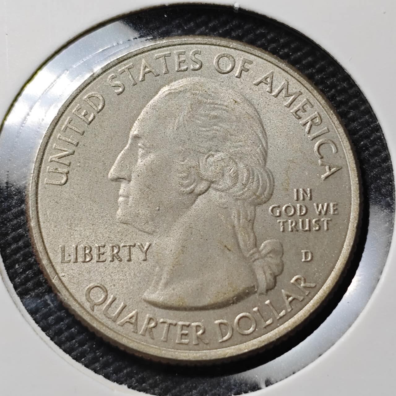 KK钱币收藏小铺 第380期  2月预留时间 周末发货 美国25分纪念币 好品 