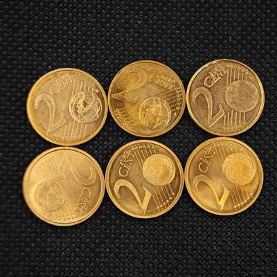 【淘币小摊】实时拍第八百三十一拍   散币场   满百包邮可预留二周 每周一统一发货   -  2欧分6枚