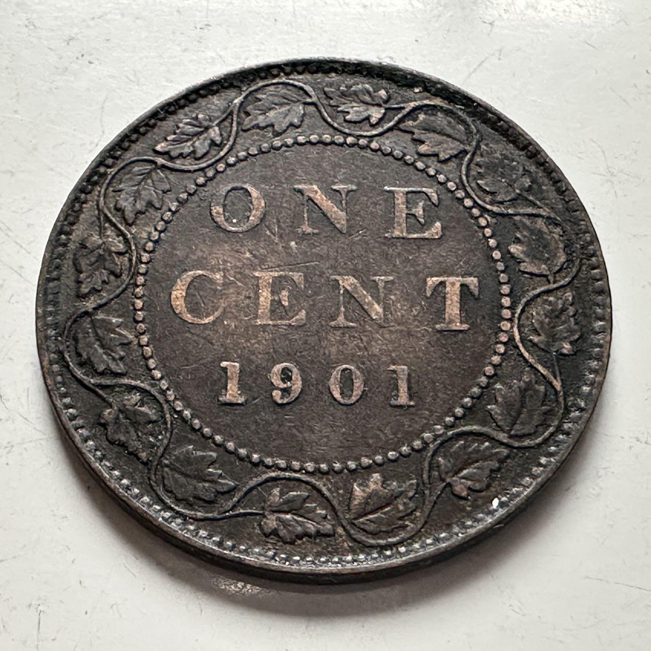 🌹外币初藏🌹🐯2025年第141场  每周二四六晚8️⃣点 接代拍 加拿大1901年一分