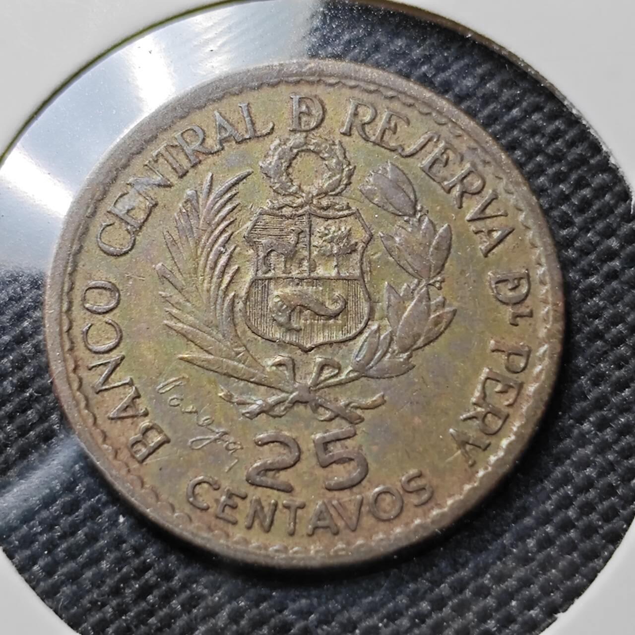 KK钱币收藏小铺 第380期  2月预留时间 周末发货  秘鲁利马造币厂纪念币25分