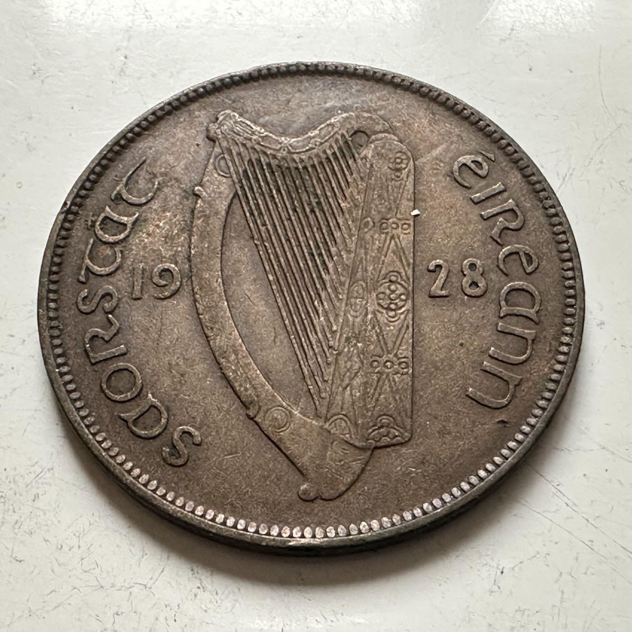 🌹外币初藏🌹🐯2025年第141场  每周二四六晚8️⃣点 接代拍 爱尔兰1928年自由邦首年版一便士