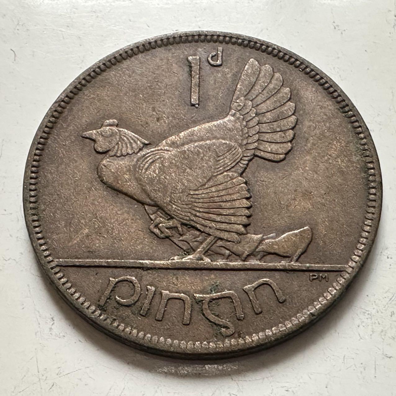 🌹外币初藏🌹🐯2025年第141场  每周二四六晚8️⃣点 接代拍 爱尔兰1928年自由邦首年版一便士