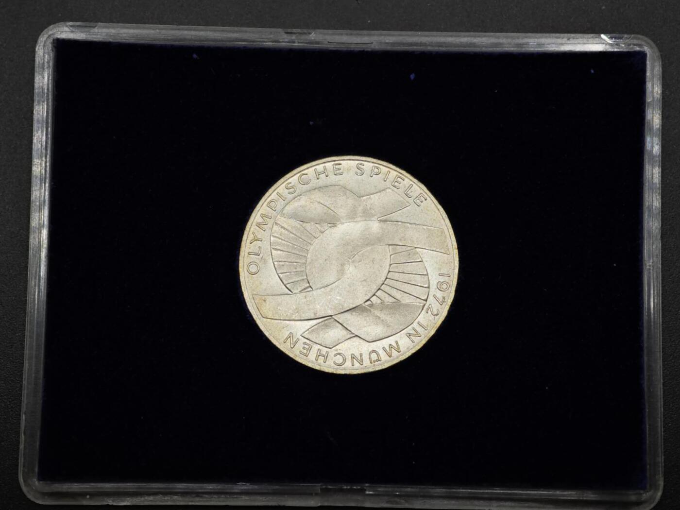 【淘币小摊】实时拍第八百三十拍   银币套币场   满百包邮可预留二周 每周一统一发货   德国1972年慕尼黑奥运会10马克银币重15.5克625银银价135