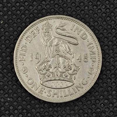 【淘币小摊】实时拍第八百三十一拍   散币场   满百包邮可预留二周 每周一统一发货   -  英国1948年乔治六世一先令镍币