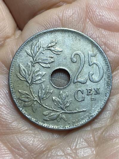 2025年第一百三十七场(总第一百六十三场）外国好品散币场(免佣金) - 比利时🇧🇪1926年25分(阿尔贝一世时期，荷语版)