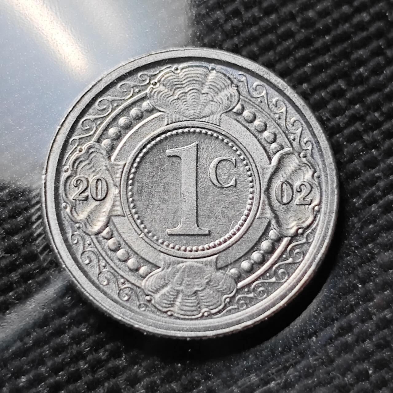 KK钱币收藏小铺 第380期  2月预留时间 周末发货  2002荷属安地列斯1分