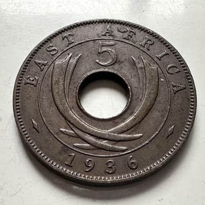 🌹外币初藏🌹🐯2025年第141场  每周二四六晚8️⃣点 接代拍 - 英属东非1936年爱八5分KN版