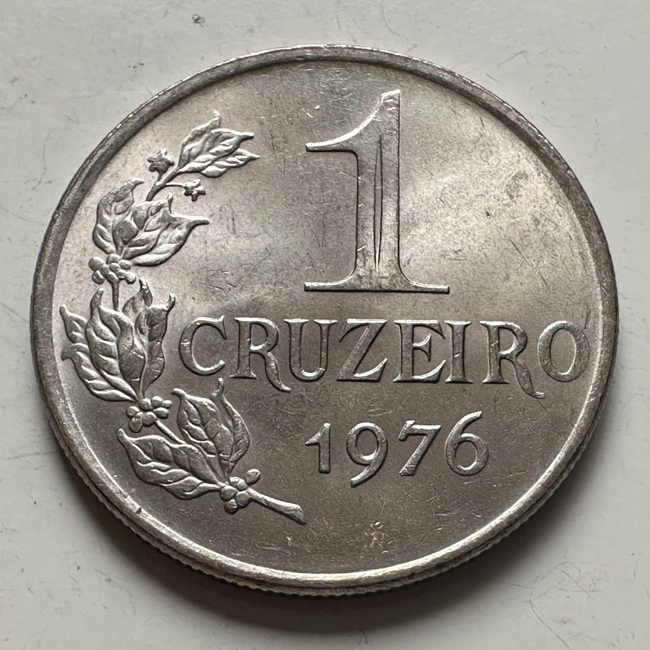 🌹外币初藏🌹🐯2025年第141场  每周二四六晚8️⃣点 接代拍 巴西1976年一克鲁塞罗