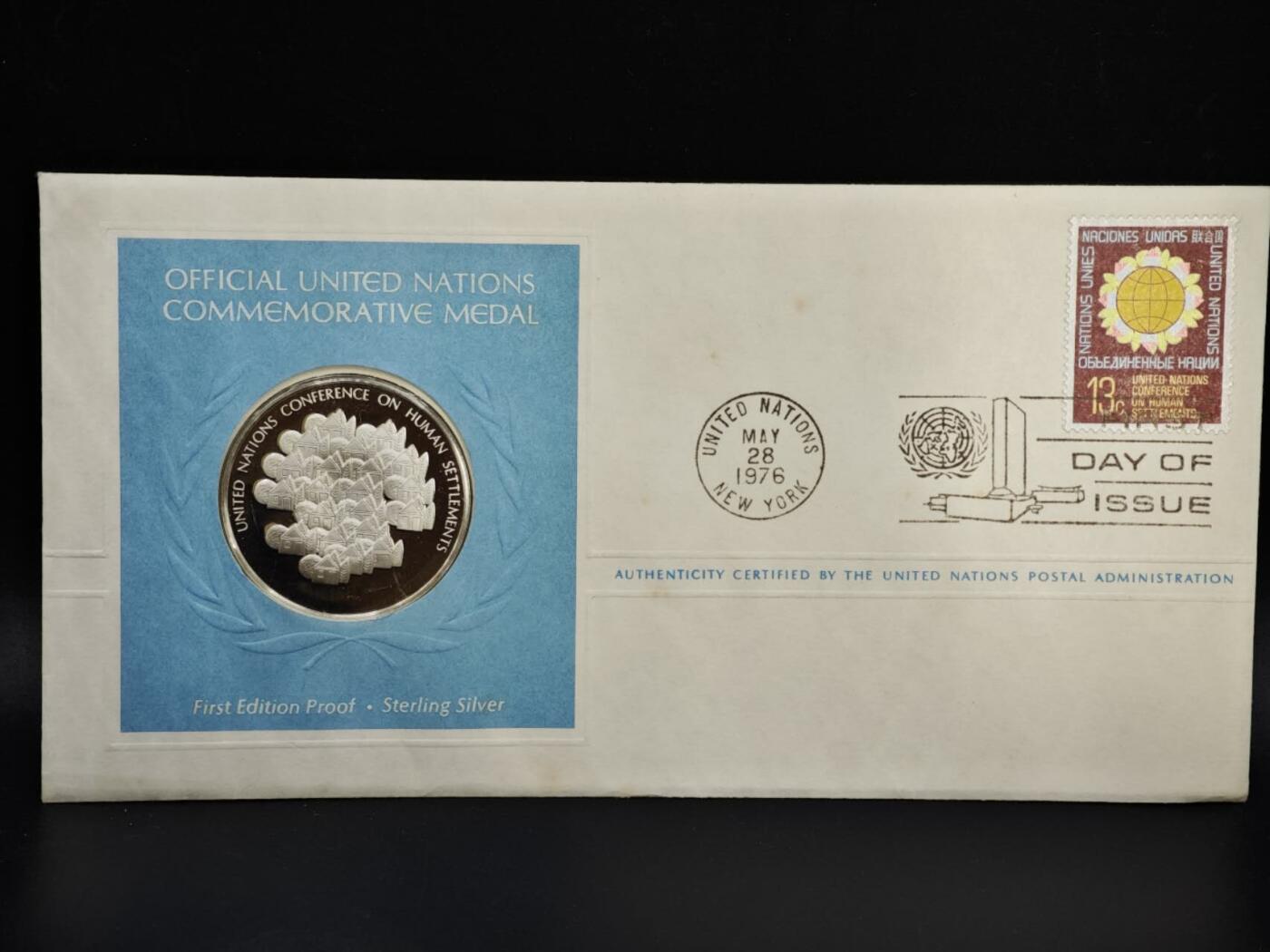 【淘币小摊】实时拍第八百三十拍   银币套币场   满百包邮可预留二周 每周一统一发货   联合国精制银章重20克925银银价260