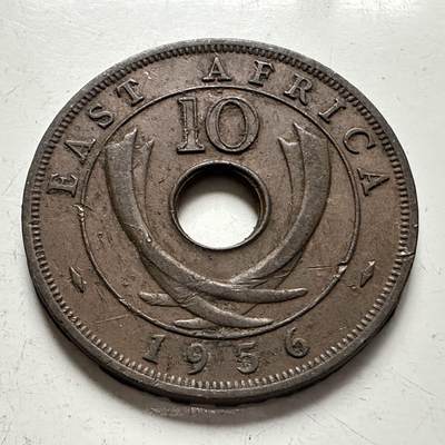 🌹外币初藏🌹🐯2025年第141场  每周二四六晚8️⃣点 接代拍 - 英属东非1956年10分