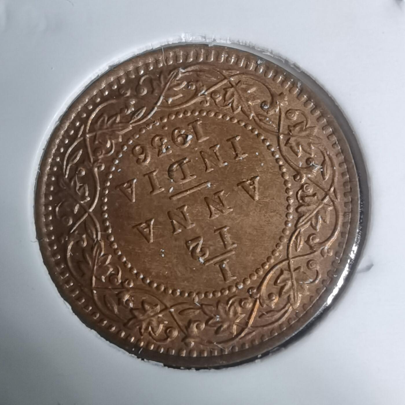 沼泽如烟--第934场 英属印度1936年十二分之一安娜