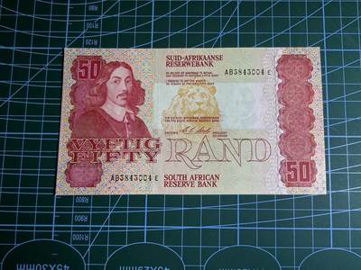 【炜奕收藏】，第五十三期 - 1990年南非50兰特，UNC品相