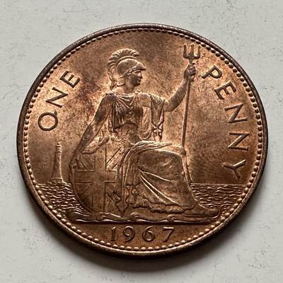 🌹外币初藏🌹🐯2025年第141场  每周二四六晚8️⃣点 接代拍 - 英国1967年一便士 